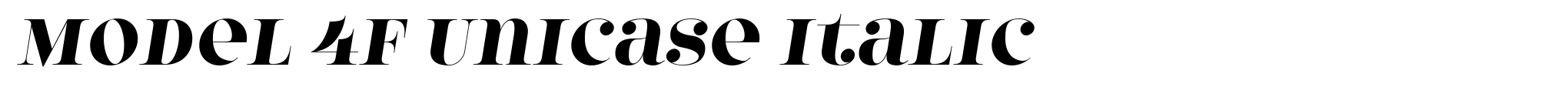 Model 4F Unicase Italic image